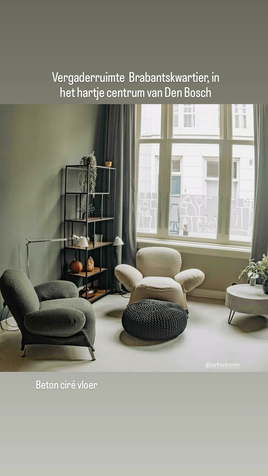 Beton cire vloer woning centrum Den Bosch