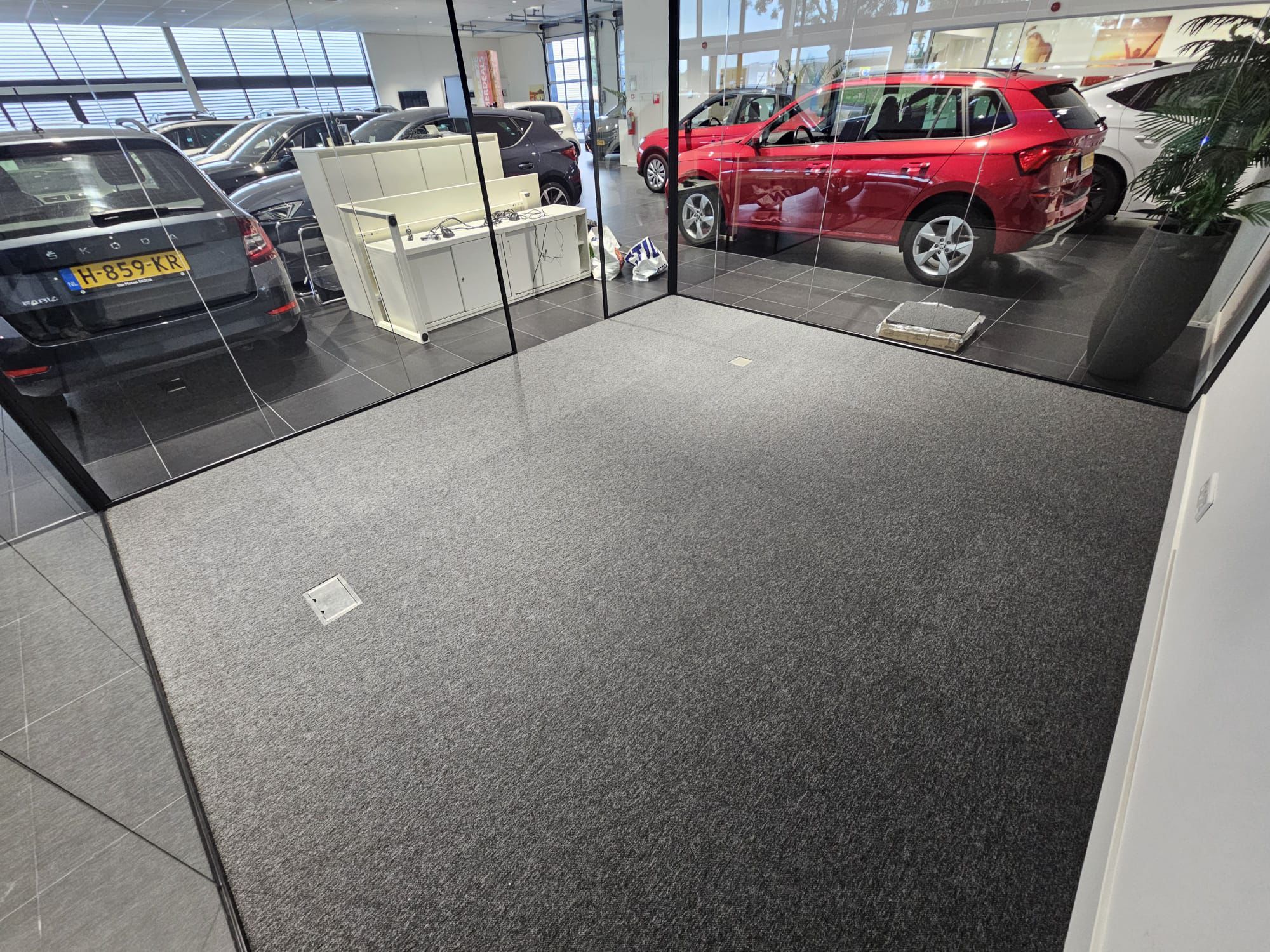 Tapijttegels Van Mossel kantoor